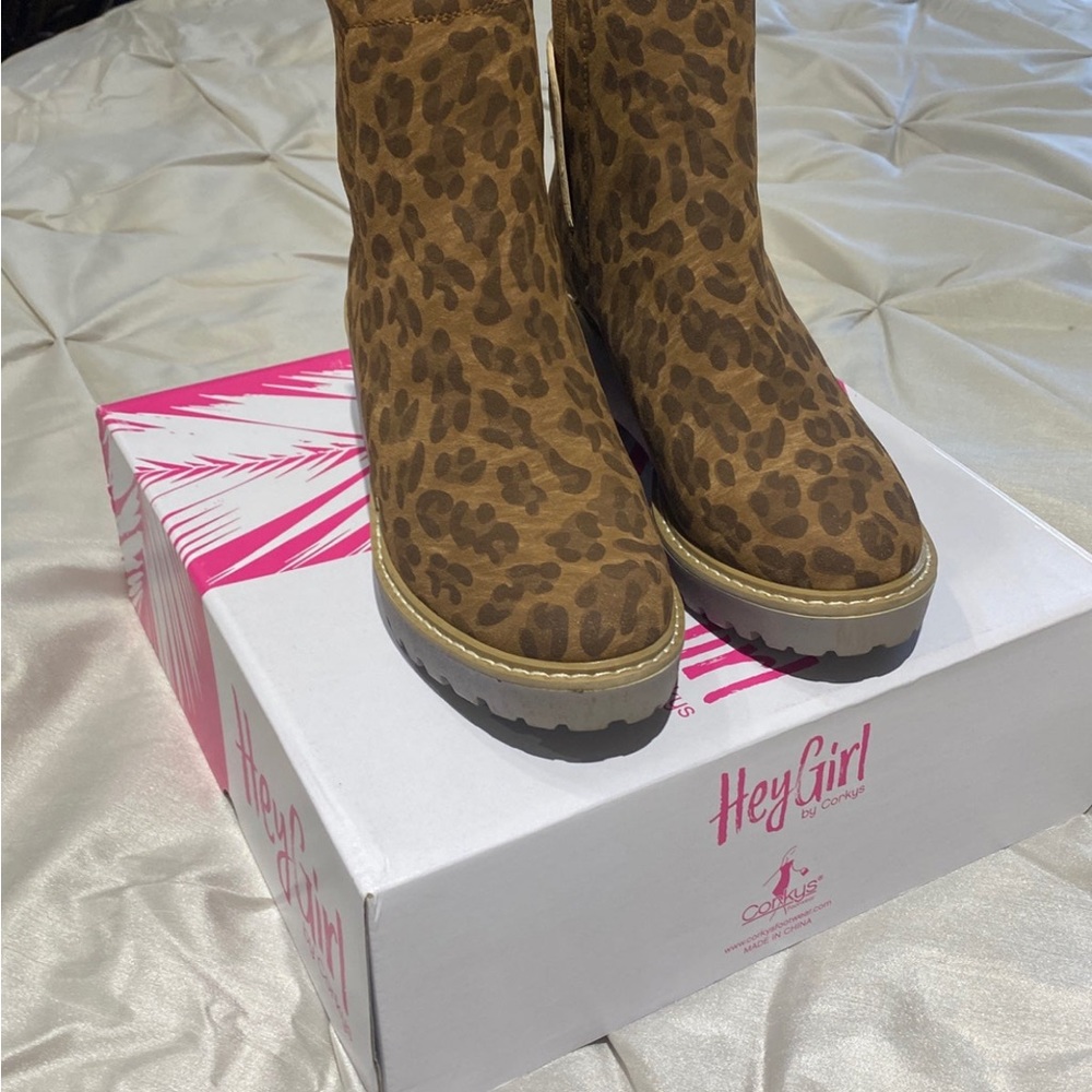 Cheetah booties
